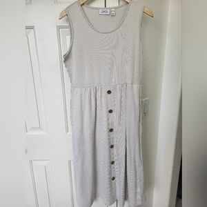 Denim & Co. Knit Seersucker Dress XS